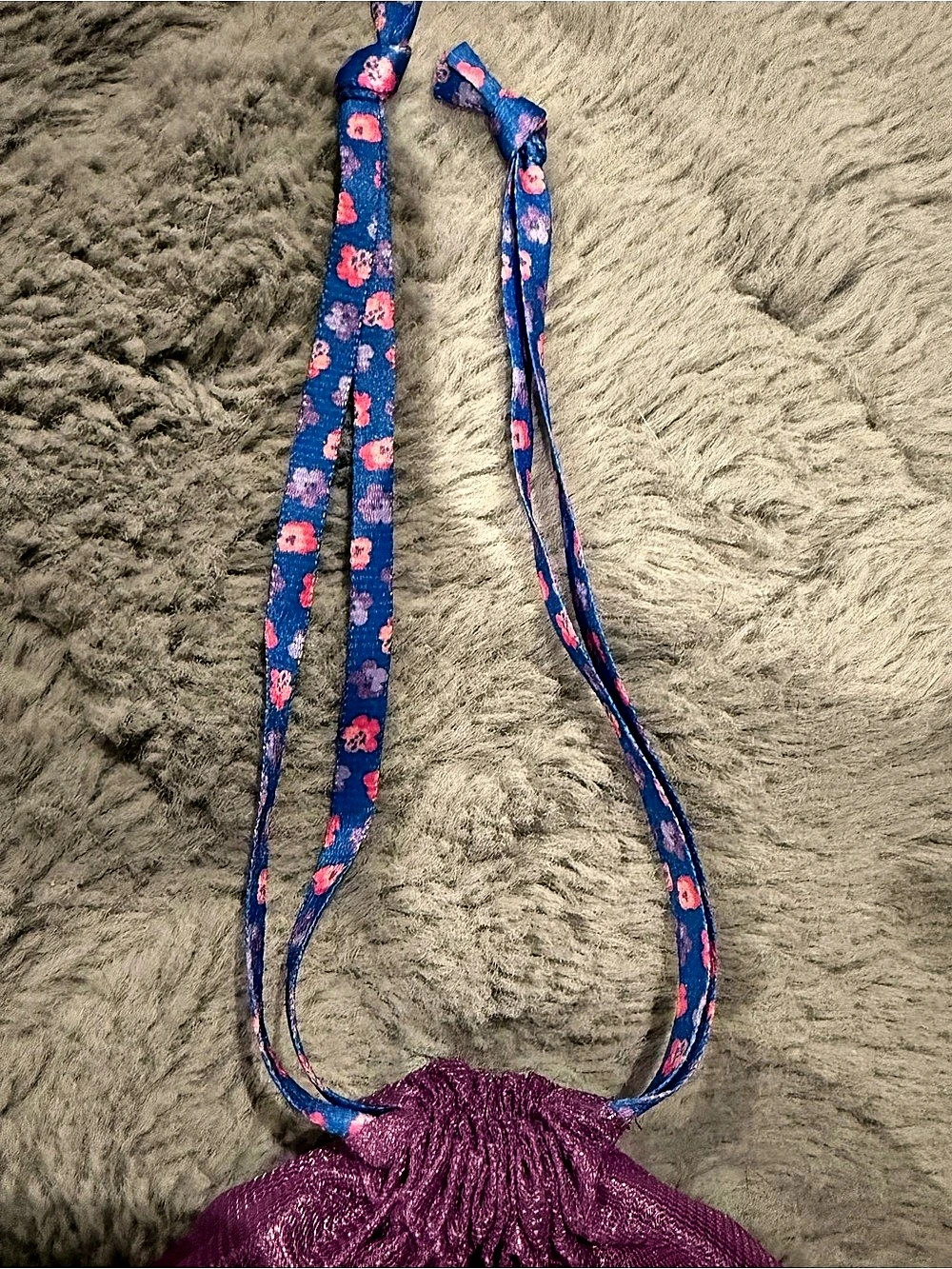 ipsy Glam Bag Floral Mini Bag in Purple & Blue